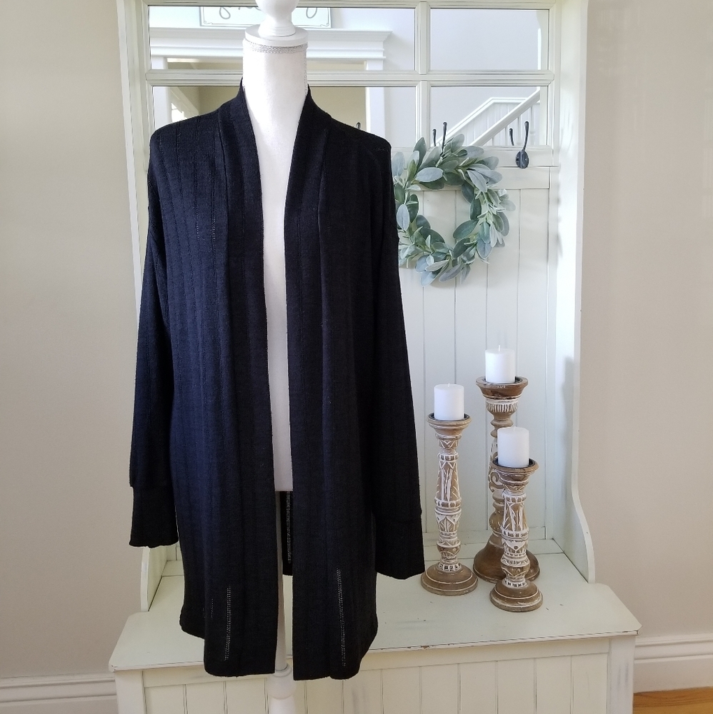 NWT! Como Blu Black Cardigan Sweater